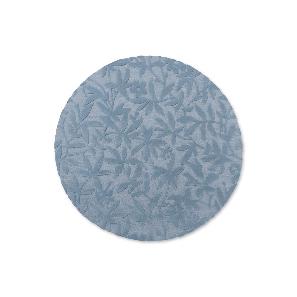 Cleavers 081801 Circle Rug by Laura Ashley in Seaspray Blue